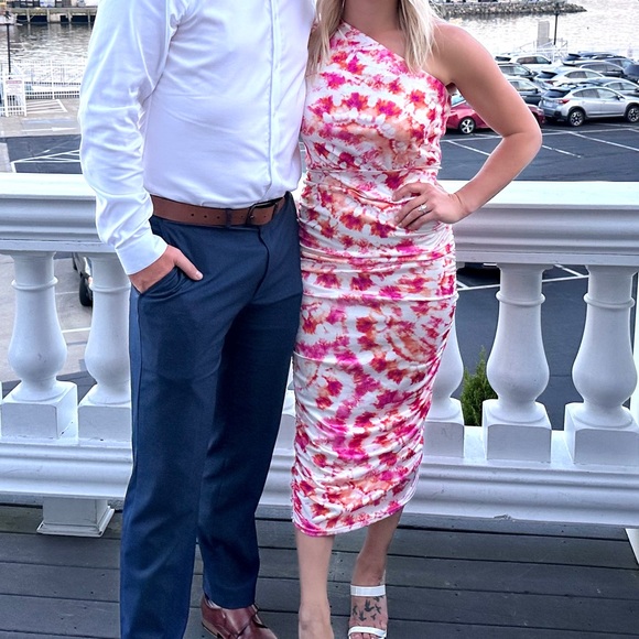 One Shoulder Rouched Dress - Picture 3 of 4